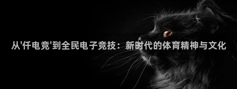 JJB电竞官方网站：从\'仟电竞\'到全民电子竞技：新时代的体育精神与文化